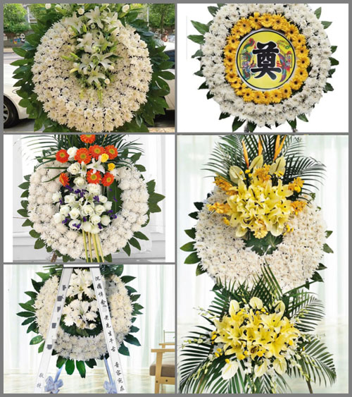 广东韶关市南雄市珠玑镇古田村花圈速递